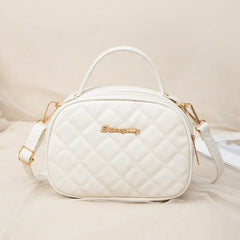 Large Capacity Embroidery Bag Female Lingge Messenger Bag
