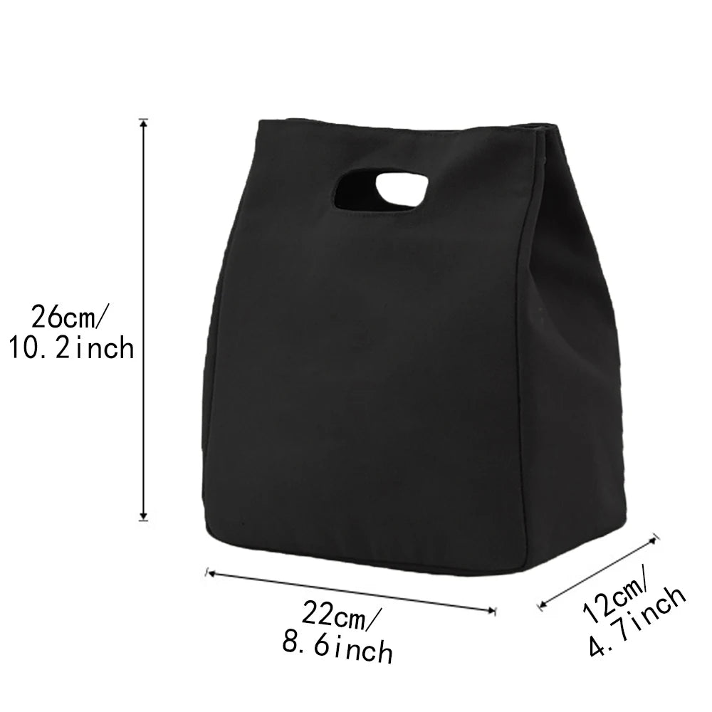 Bear Letter Print Thermal Insulated Lunch Tote Cooler Bag