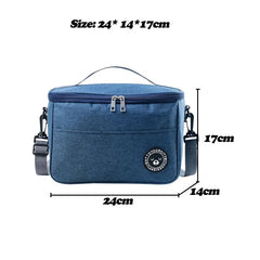 Durable Waterproof Lunch Bag Food Thermal Box Portable Cooler Lunchbox