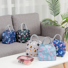 Portable Insulated Lunch Bag Tote Cooler Handbag Bento Pouch