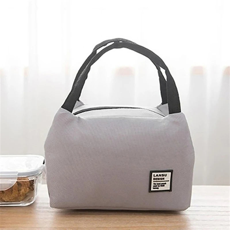 Portable Insulated Lunch Bag Bento Box Cooler Tote Food Storage School Bags