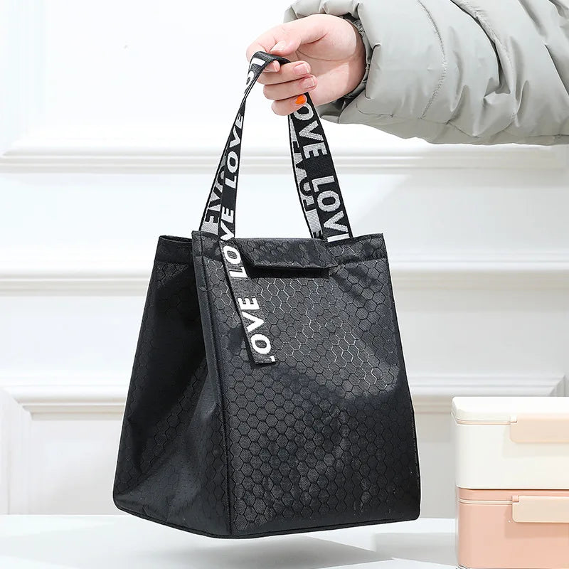 Large Capacity Portable Lunch Box Thermal Bag Insulated Cooler Tote