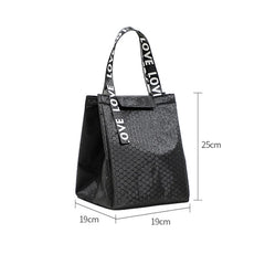 Large Capacity Portable Lunch Box Thermal Bag Insulated Cooler Tote