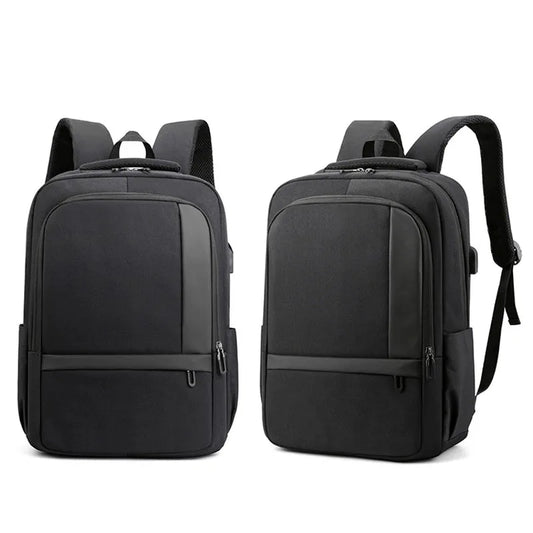 Waterproof Men Backpack USB Interface School Bag