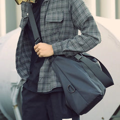 Men Travel Bag Nylon Waterproof Large Capacity Crossbody Casual Gym Shoulder Bag