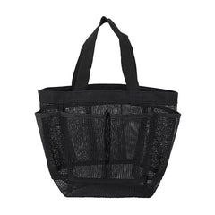 Portable Mesh Shower Caddy Double Handles Beach Bag