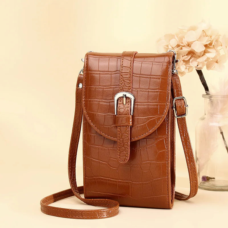 Mini Crossbody Bag Women Cell Phone Purse PU Leather Flap Small Messenger