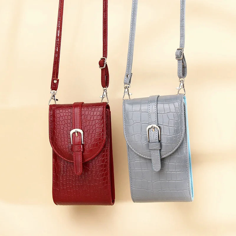 Mini Crossbody Bag Women Cell Phone Purse PU Leather Flap Small Messenger