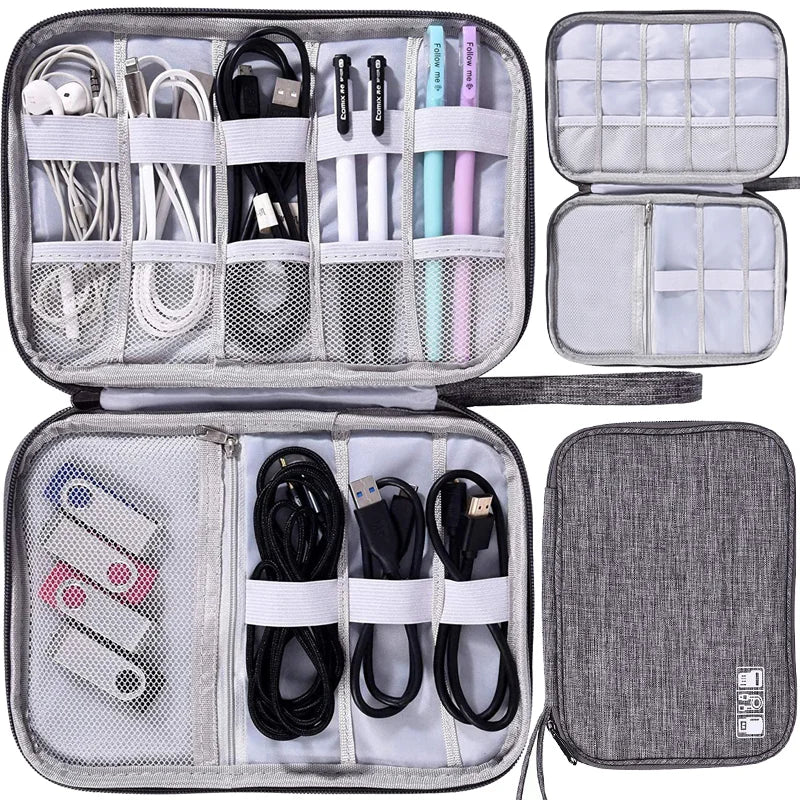 Multi-function Travel Storage Bags Waterproof Zipper Data Arrange Bag