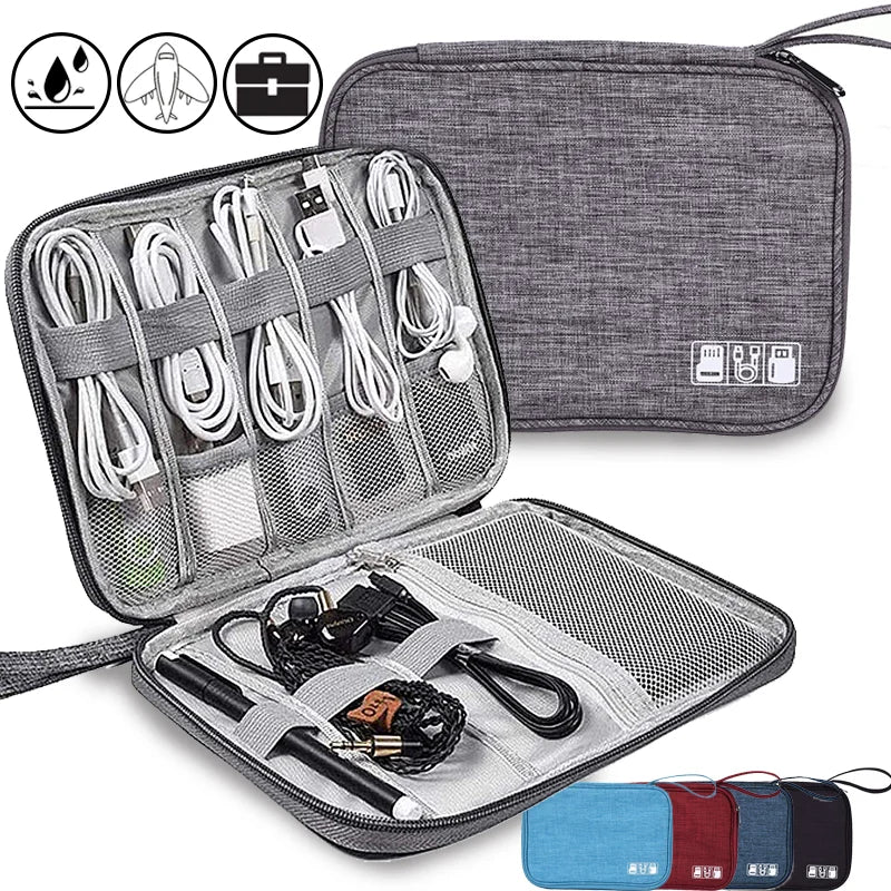 Multi-function Travel Storage Bags Waterproof Zipper Data Arrange Bag