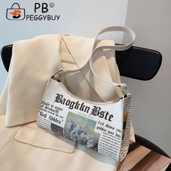 French Leather Shoulder Bag Single Strap Zipper Women's Underarm Bags