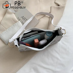 French Leather Shoulder Bag Single Strap Zipper Women's Underarm Bags