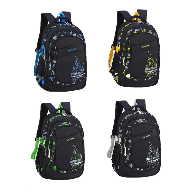 Portable Nylon Backpack Large Capacity Schoolbag Rucksack Bookbags Daypack
