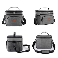 Waterproof Portable Office Lunch Bag Insulated Thermal Tote Cooler Handbag