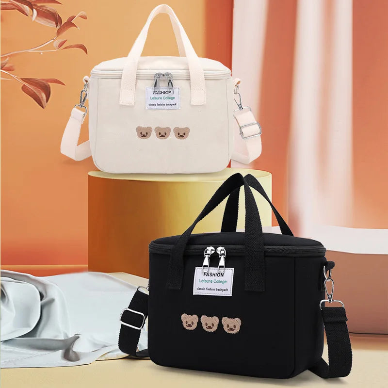 One-shoulder Kids Picnic Food Bag Aluminum Foil Lunch Box Stroller Accessory