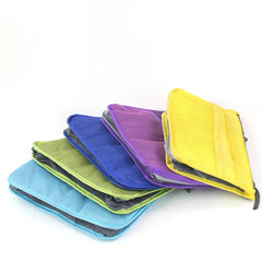 Portable Organizer Insert Bag Women Nylon Travel Insert Double Zipper Handbag