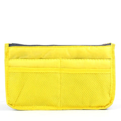 Portable Organizer Insert Bag Women Nylon Travel Insert Double Zipper Handbag