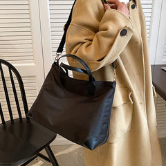 Portable Oxford Cloth Shoulder Bag Women Shopping Handbag