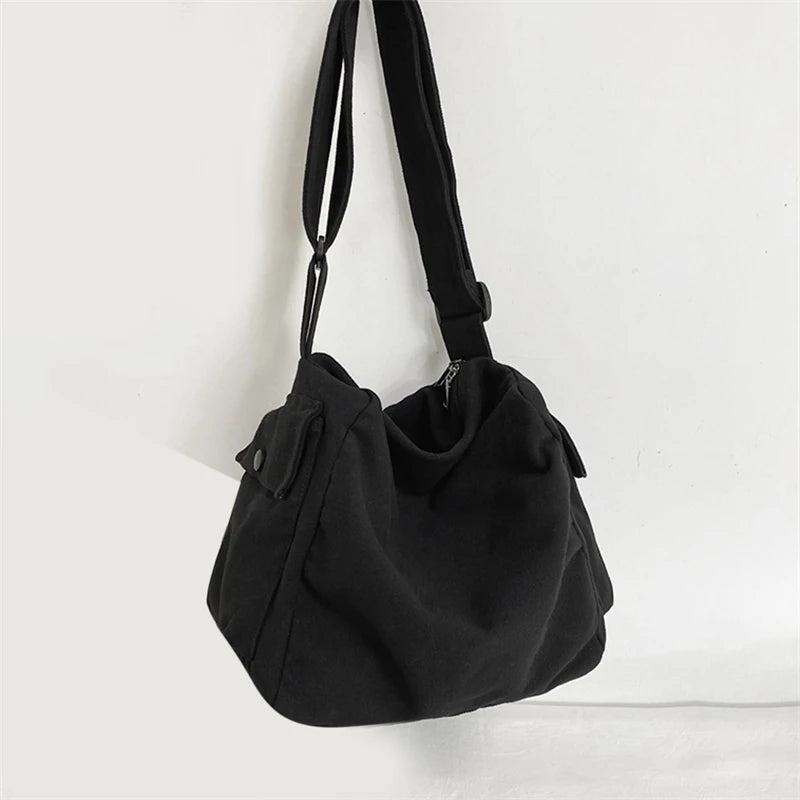 Waterproof Nylon Shoulder Bag Japanese Style Large Capacity