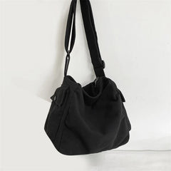 Waterproof Nylon Shoulder Bag Japanese Style Large Capacity