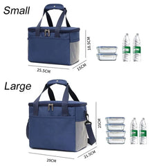 Portable Picnic Travel Kid Insulated Thermal Bag Lunch Box Breakfast Organizer