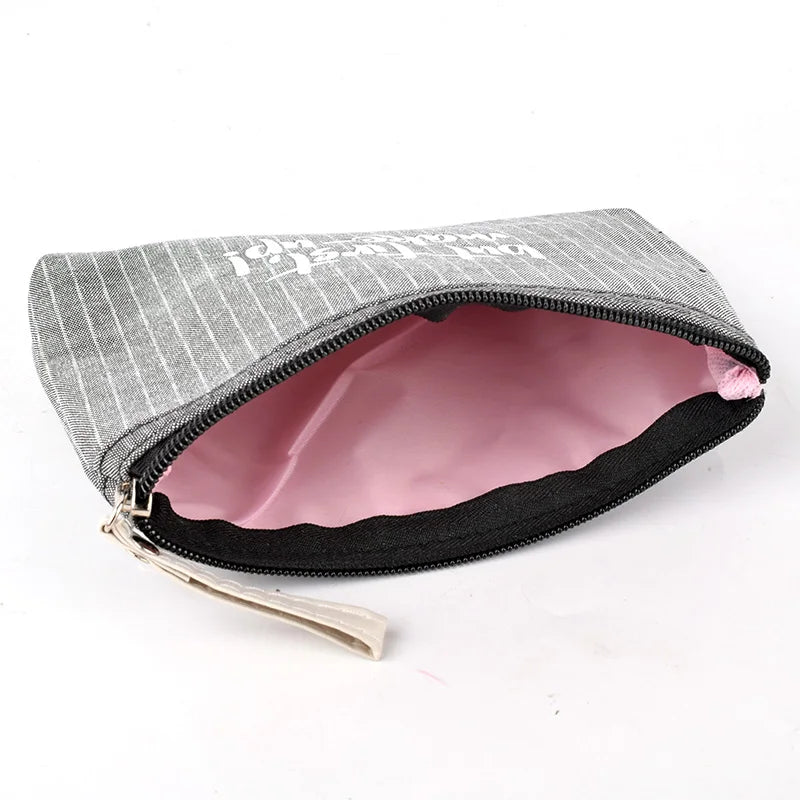 Small Cosmetic Bag Women Travel Wash Organizer Makeup Coin Card Phone Pouch