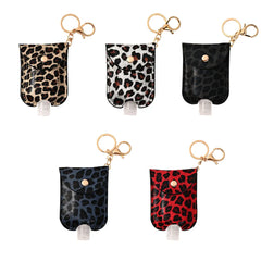 Portable Leopard Print Keychain Hand-Washing Disinfection