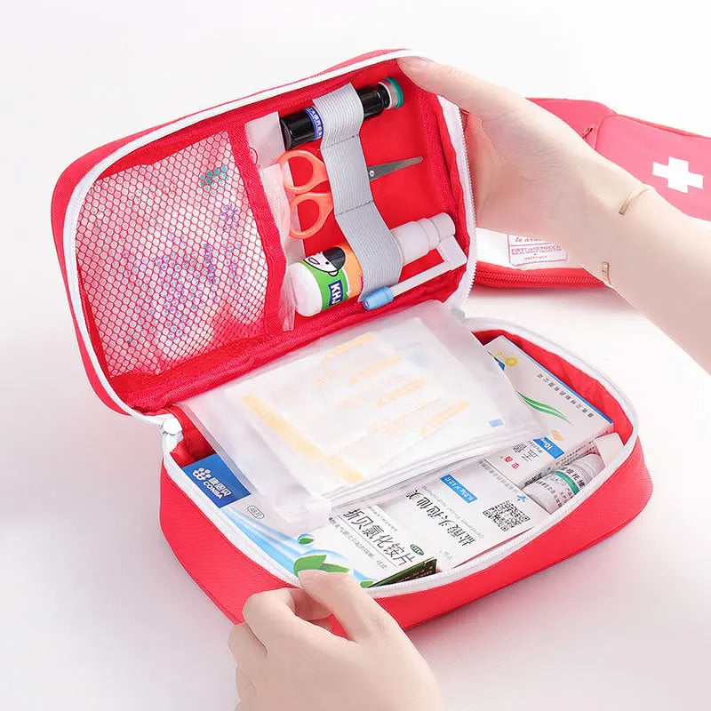 Portable Storage Bag First Aid Emergency Medicine Outdoor Pill Survival