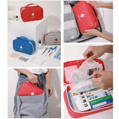 Portable Storage Bag First Aid Emergency Medicine Outdoor Pill Survival