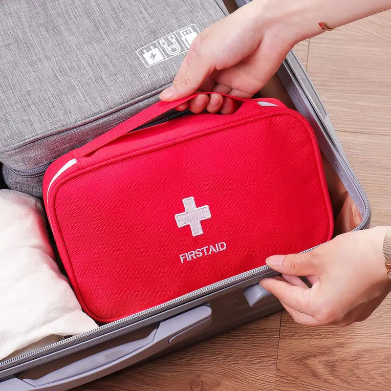 Portable Storage Bag First Aid Emergency Medicine Outdoor Pill Survival