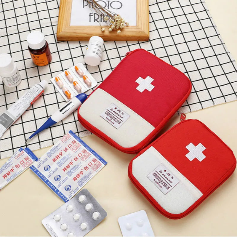 Portable Storage Bag First Aid Medicine Bag Outdoor Pill Survival