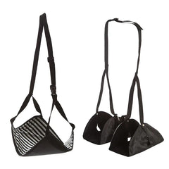 Portable Travel Aviation Seat Foot Pad Adjustable Stand Foot Rest Feet Hammock