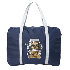 Portable Travel Bag Women Luggage Business Trip Astronaut Pattern Large Capacity