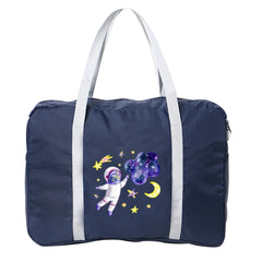 Portable Travel Bag Women Luggage Business Trip Astronaut Pattern Large Capacity