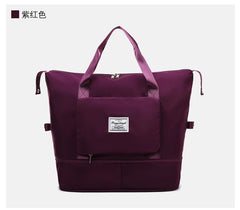Large Capacity Pink Duffel Bag for Travel and Fitness