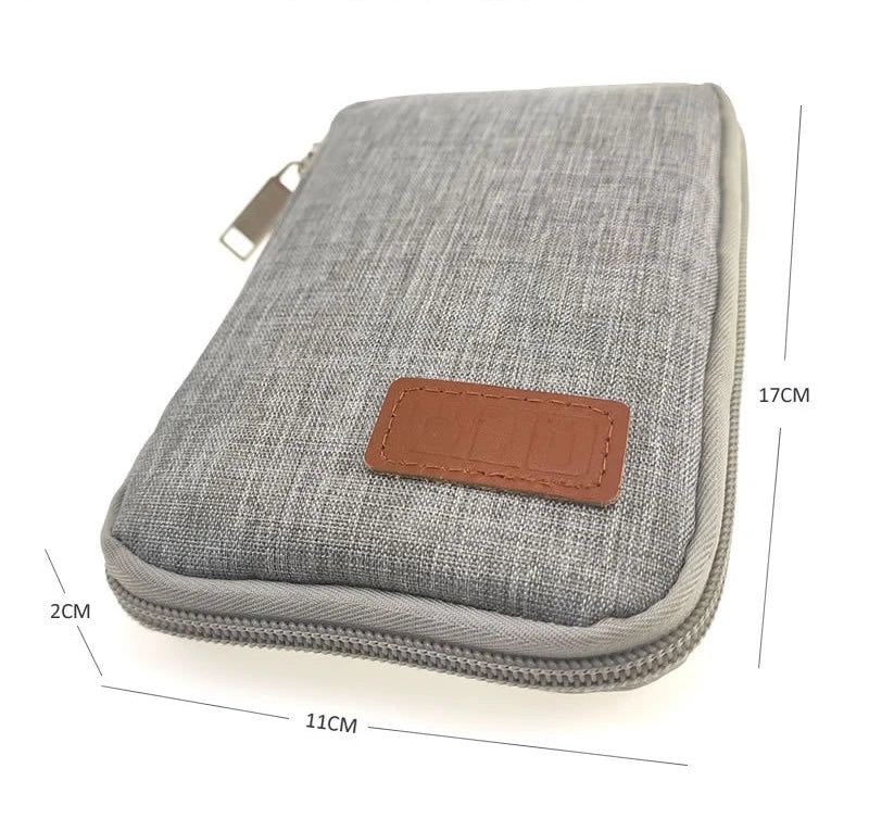 Portable Travel Kit Small Bag Mobile Phone Case Digital Gadget USB Data Cable