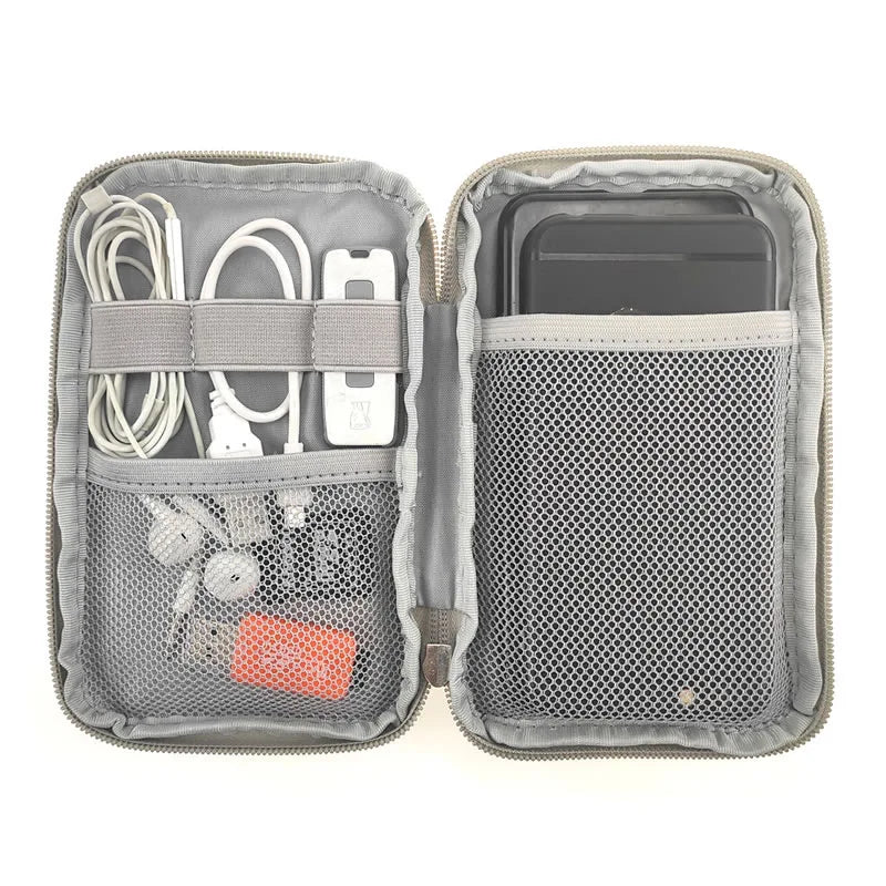 Portable Travel Kit Small Bag Mobile Phone Case Digital Gadget USB Data Cable