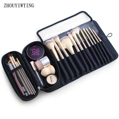 Portable Travel Makeup Brush Storage Bag Waterproof Cosmetic Case Organizer