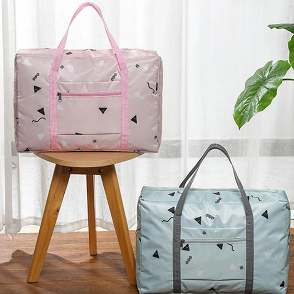 Portable Travel Sport Folding Waterproof Zipper Luggage Bag Tote Storage Pouch