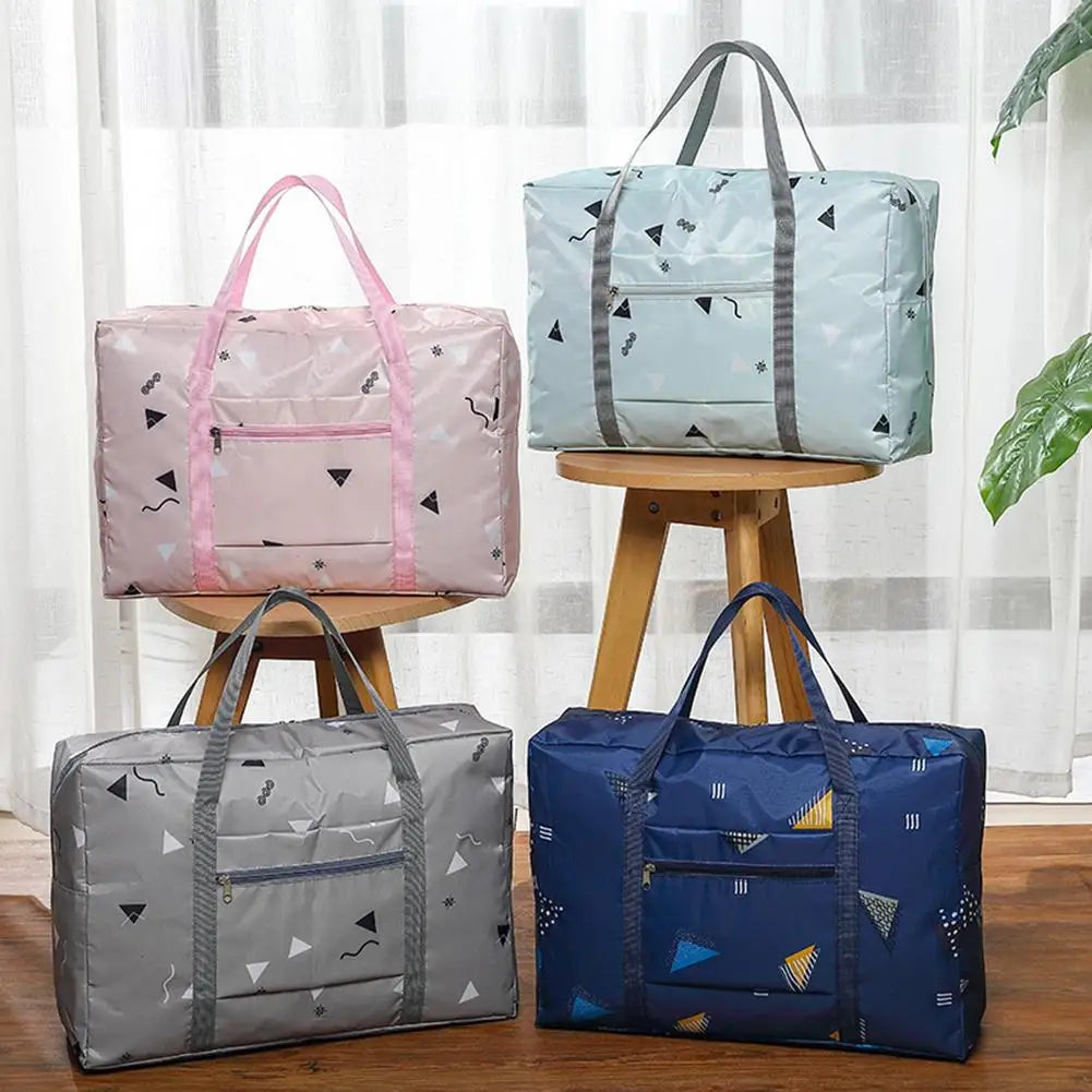 Portable Travel Sport Folding Waterproof Zipper Luggage Bag Tote Storage Pouch