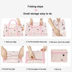 Portable Travel Sport Folding Waterproof Zipper Luggage Bag Tote Storage Pouch