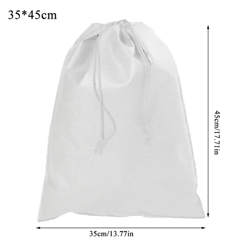 Portable Shoes Bag Travel Storage Drawstring Dust Bags Non-woven Gift Protector