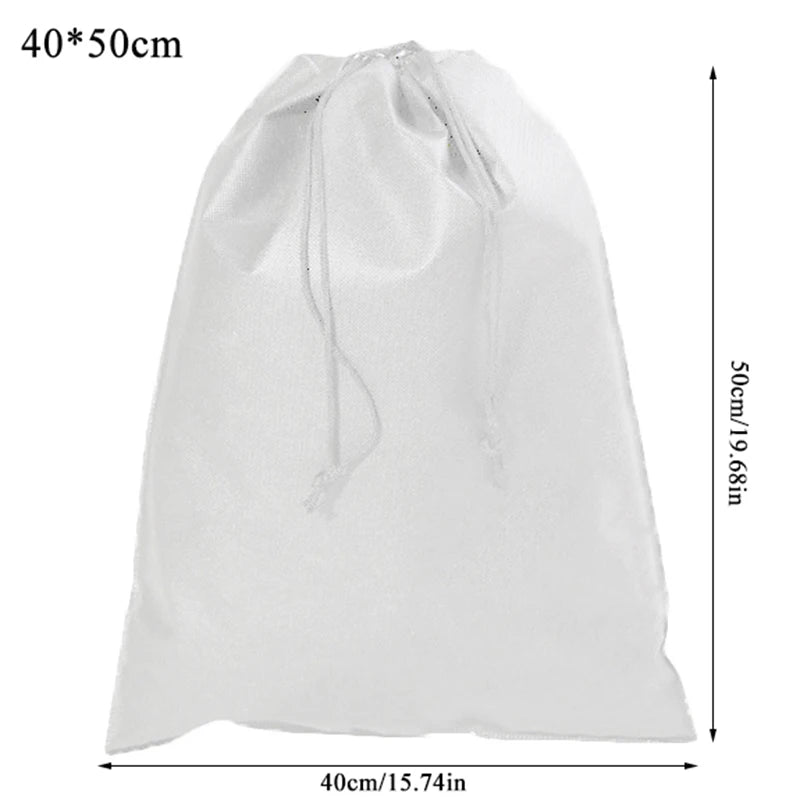 Portable Shoes Bag Travel Storage Drawstring Dust Bags Non-woven Gift Protector