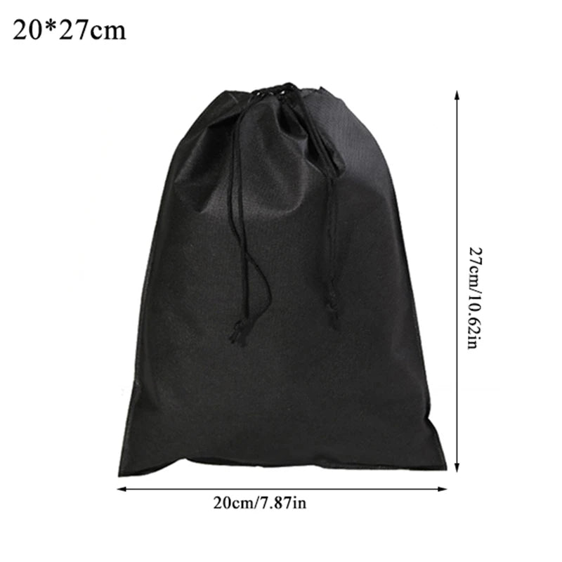 Portable Shoes Bag Travel Storage Drawstring Dust Bags Non-woven Gift Protector