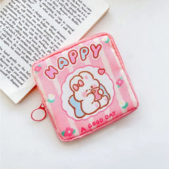 Portable Women Coin Purse Storage Bag Sanitary Pad Cosmetic Bags
