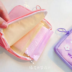 Portable Women Coin Purse Storage Bag Sanitary Pad Cosmetic Bags