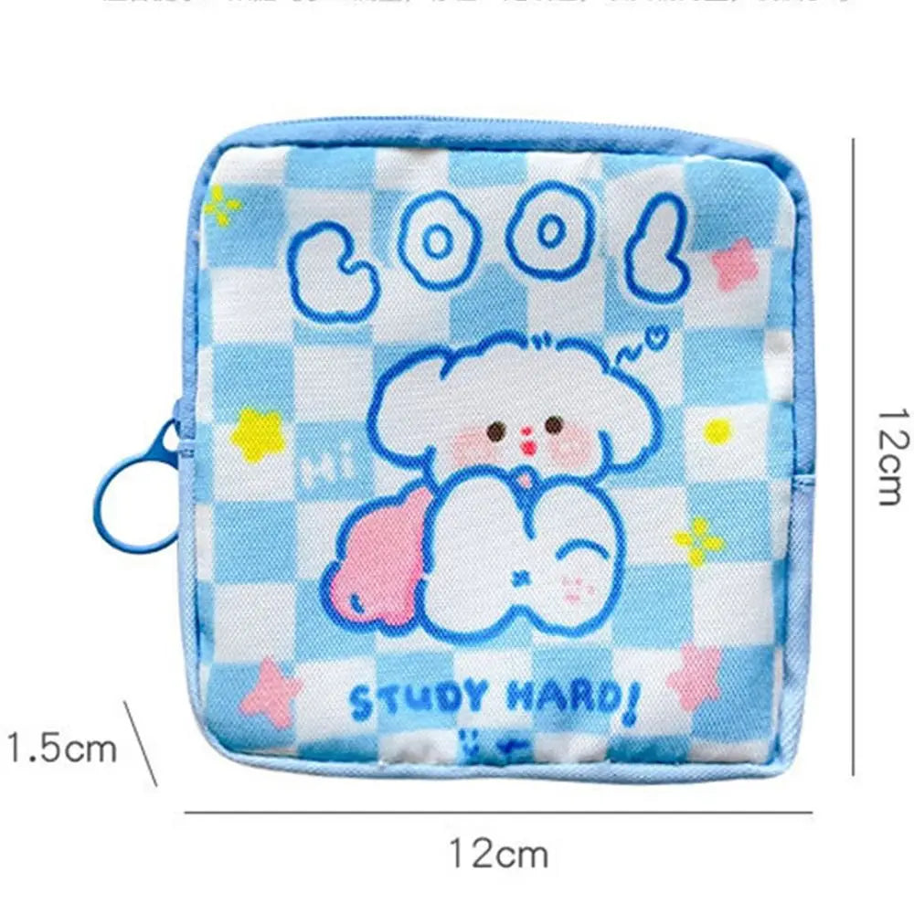Portable Women Coin Purse Storage Bag Sanitary Pad Cosmetic Bags