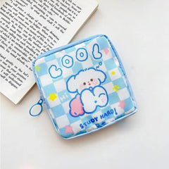 Portable Women Coin Purse Storage Bag Sanitary Pad Cosmetic Bags