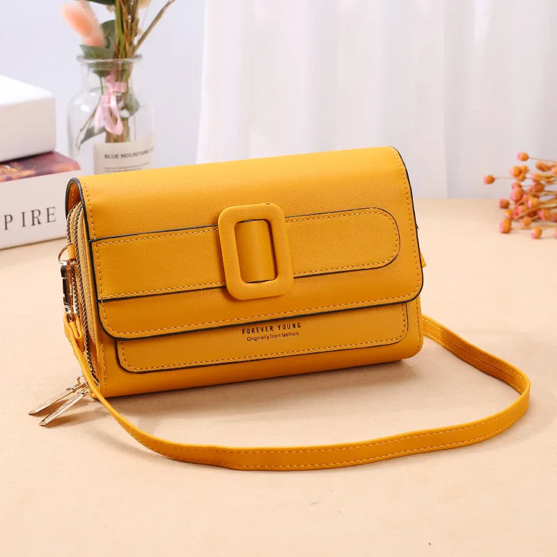 Women Shoulder Bag Soft Leather Messenger Purse Ladies Wallet