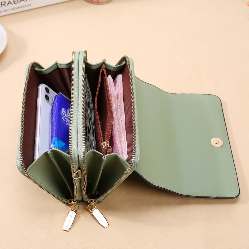 Women Shoulder Bag Soft Leather Messenger Purse Ladies Wallet